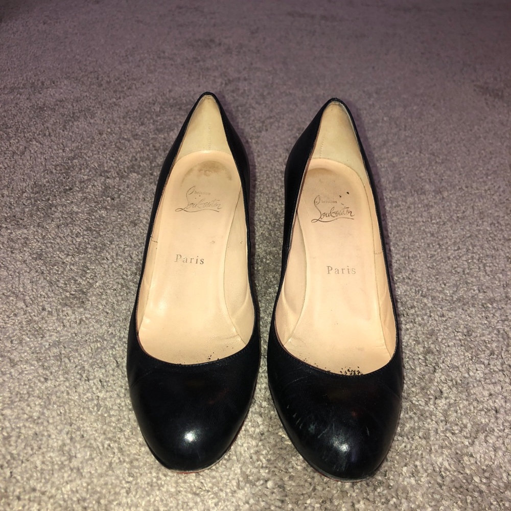 Christian Louboutin Elisa Patent Black Heel
